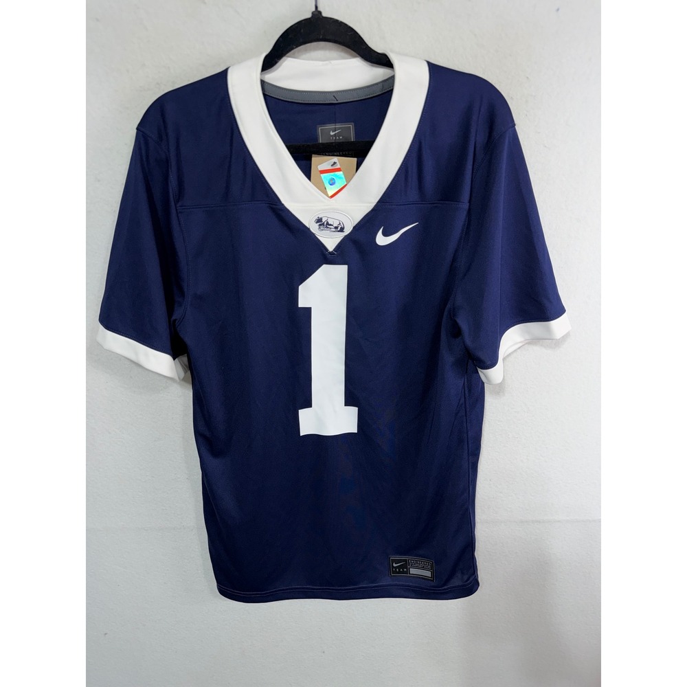 Nike Football Jersey Penn State Nittany Lions #1 Dr-Fit Mens Small Navy NCAA New